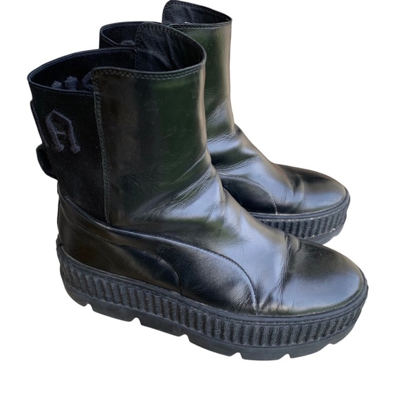 Savage x Fenty Puma Women's Black Boots Size 7.5 - Picture 4 of 9